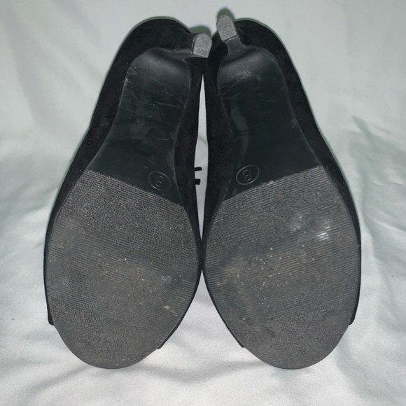 Black Open Toe Booties - Picture 5 of 6